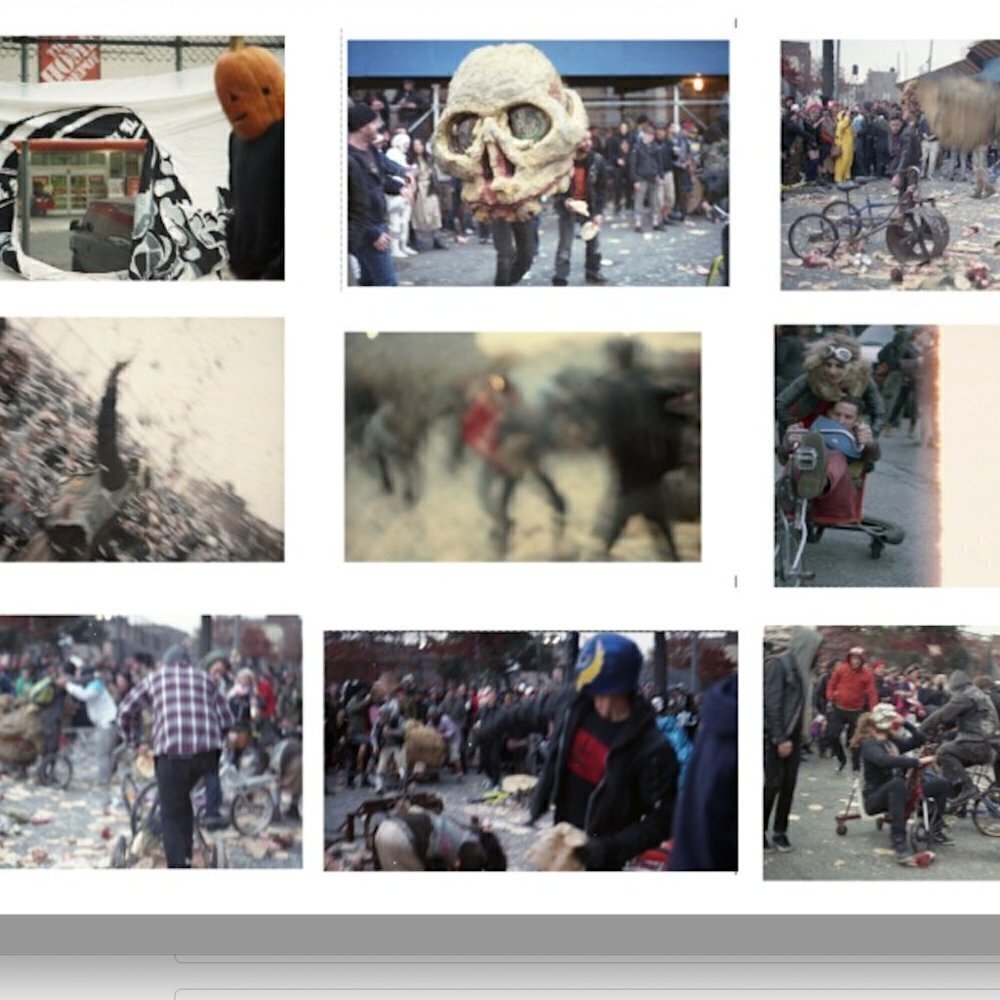 Janine Gordon Photograph 60"x72"  C-print Edition Grid Bike Kill Signed Fine Art